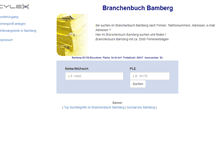 Tablet Screenshot of cylex-branchenbuch-bamberg.de